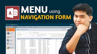 How to Create MENU using NAVIGATION form in Microsoft Access | Edcelle John Gulfan screenshot 1