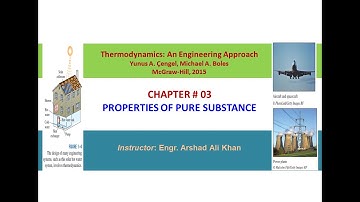 Lecture# 02| Properties of pure substance| Applied Thermodynamics| Engr. Arshad Ali Khan