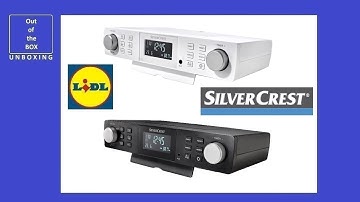 SilverCrest Kitchen Radio SKR 800 D1 UNBOXING (Lidl 30 stations 120 minutes RDS 12 or 24 hour)