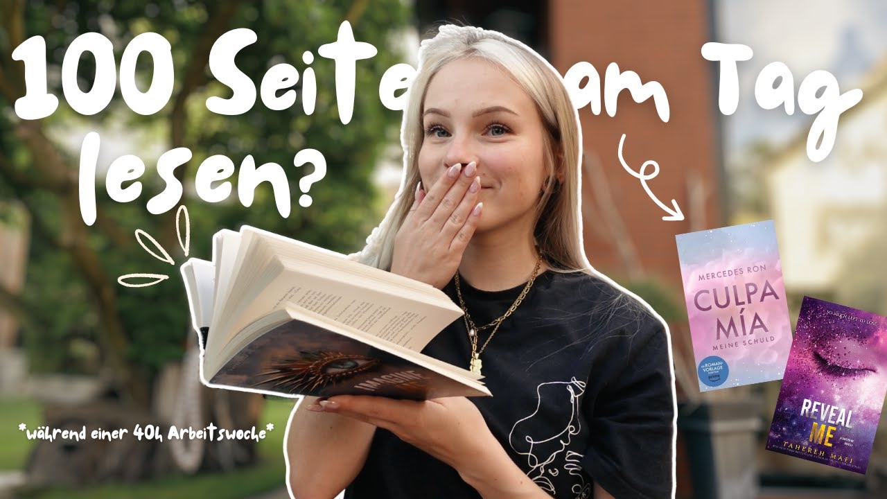 ich lese 100 Seiten am Tag für 1 Woche?! 📖 | reading vlog | Lesevlog