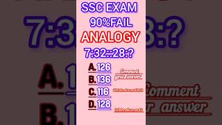 Number analogy ssc question। motivation ssc upsc resoning shortsshortfeed shortsbetaytshorts