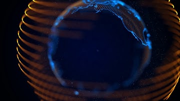 Digital Particles Earth Background - Free motion background