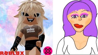 The reaction to TYANka together with her mother from Alena in Roblox TYANka draws herself