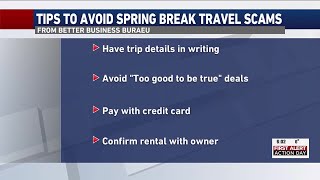 BBB warns of vacation scams ahead of spring break