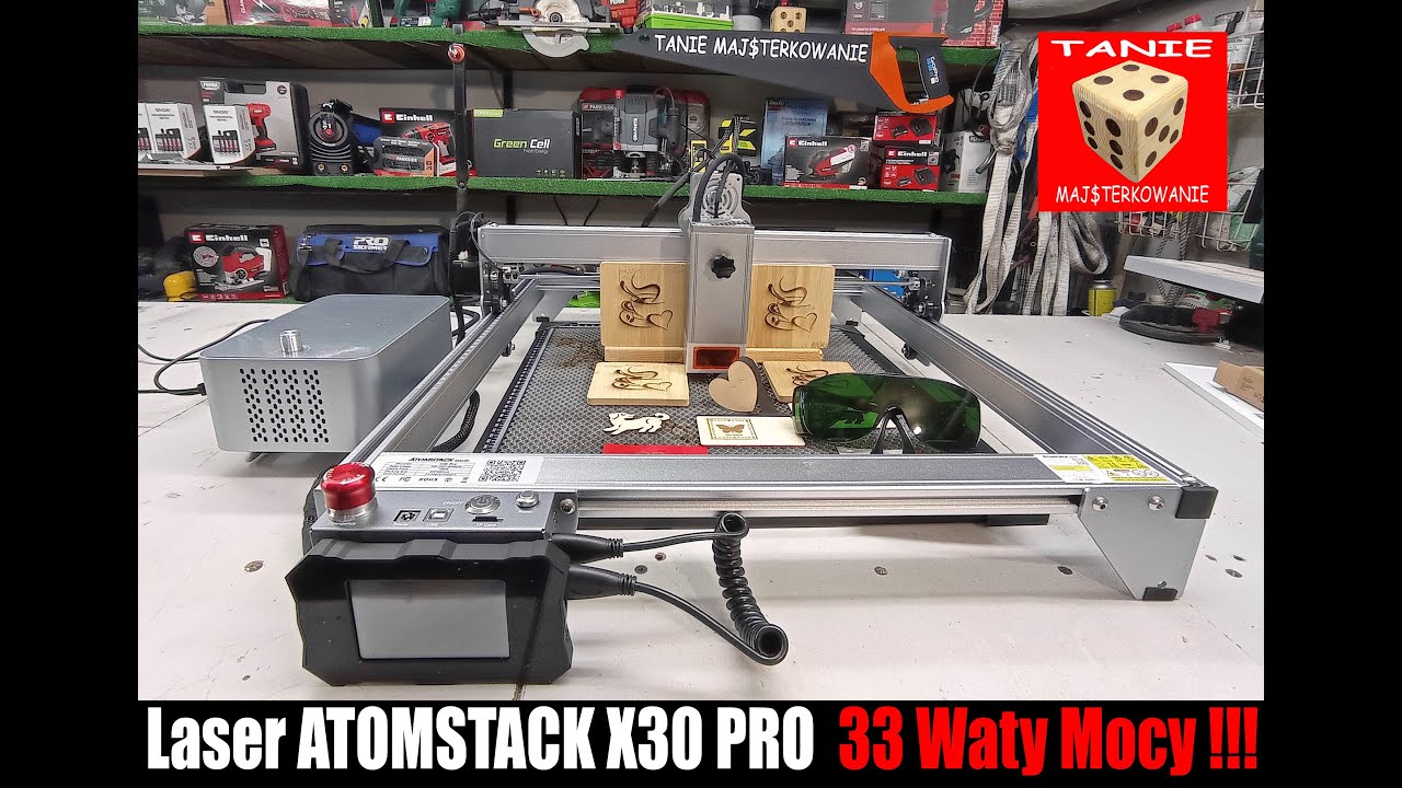 Grawer Laserowy ATOMSTACK X 30 PRO - Wiązka 33W !!! Jest MOC :) - YouTube