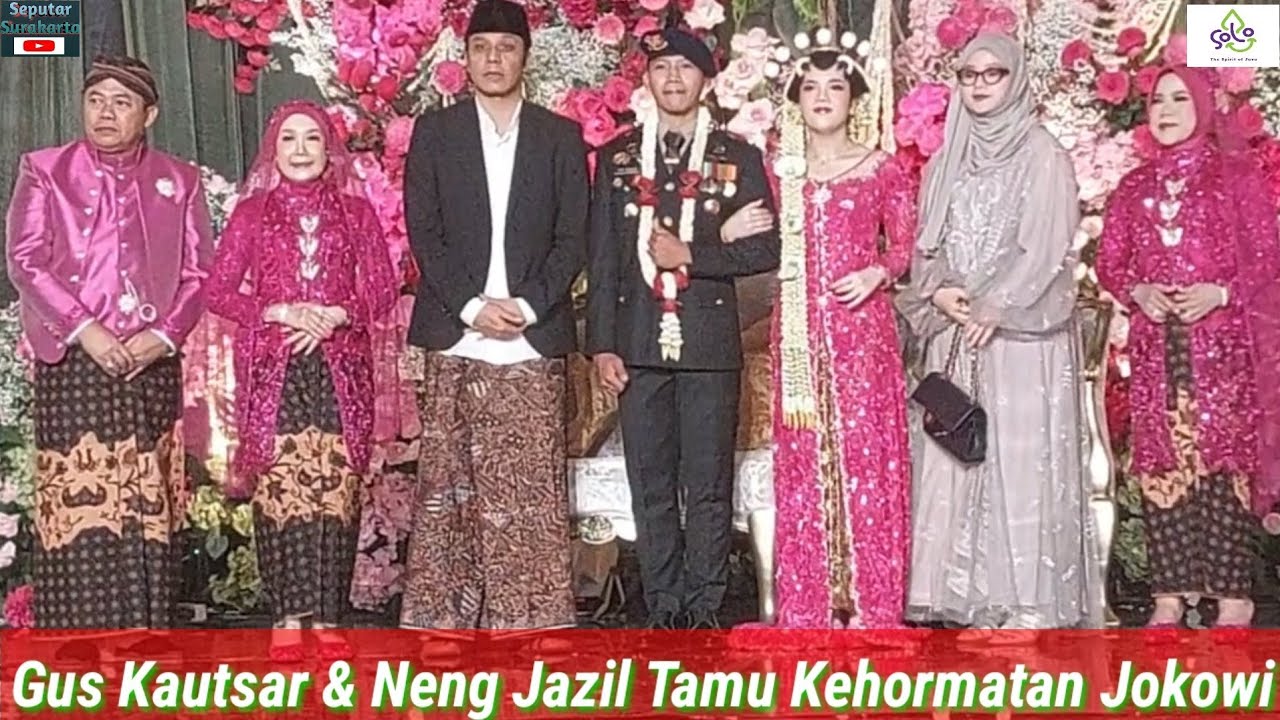 Gus Kautsar & Ning Jazil Kejutkan Jokowi Diacara Pernikahan, Beri Salam Gibran Foto Bareng Pengantin