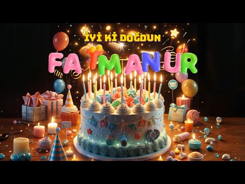 İyi Ki Doğdun FATMANUR🌟 Mutlu Yıllar Doğum Günün Kutlu Olsun