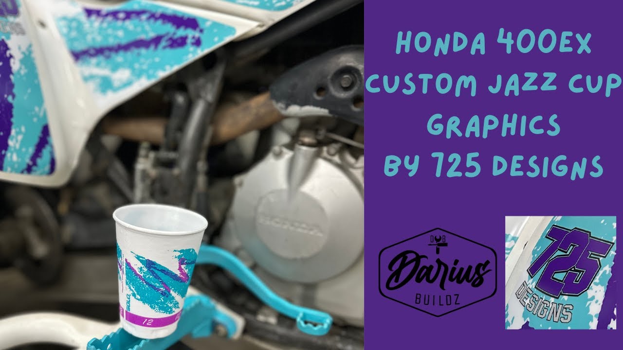 ATV Graphics Installation 90's Themed |Honda 400EX|Decal Vinyl Wrap|