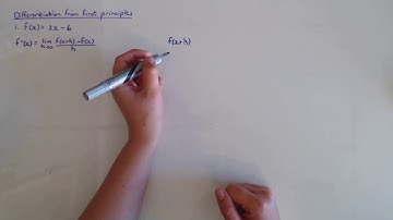 5 1  The derivative from First Principles of a linear equation