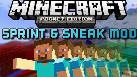 [Addon Mod] Sprinting & Sneaking Mod - Minecraft Pocket Edition - Mod Showcase [0.10.3]