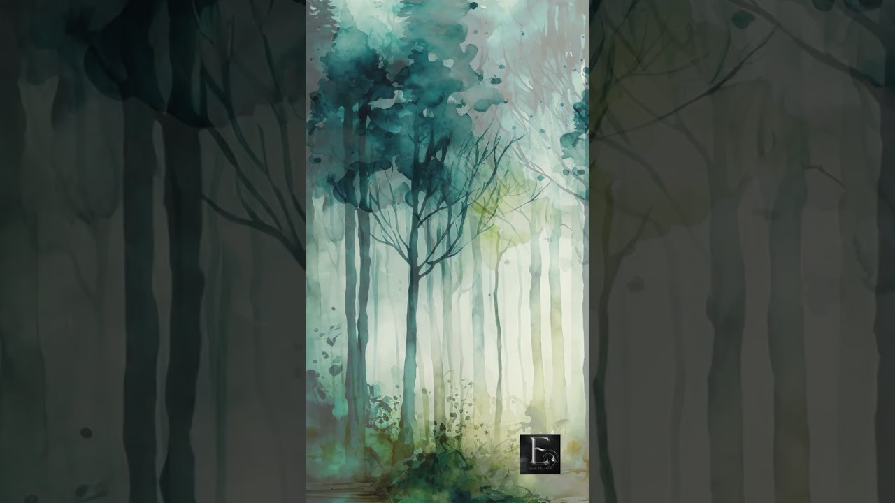 Watercolor forest 🌲