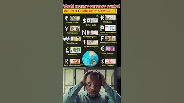 🌍 World Currency Symbols & Notes – Learn 12 Global Money Signs! 💰 #country #currency