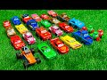 Disney Pixar Cars Unboxing: Lightning McQueen, Dinoco king, Francasco, Tow Mater, Chick Hicks,Ramone