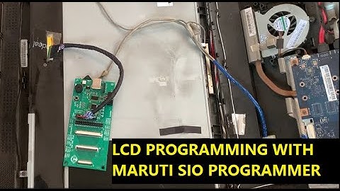 LCD PROGRAMMING WITH MARUTI SIO PROGRAMMER