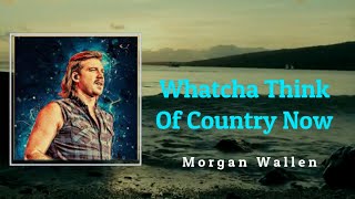 Morgan Wallen - Whatcha Think Of Country Now {lyric video}