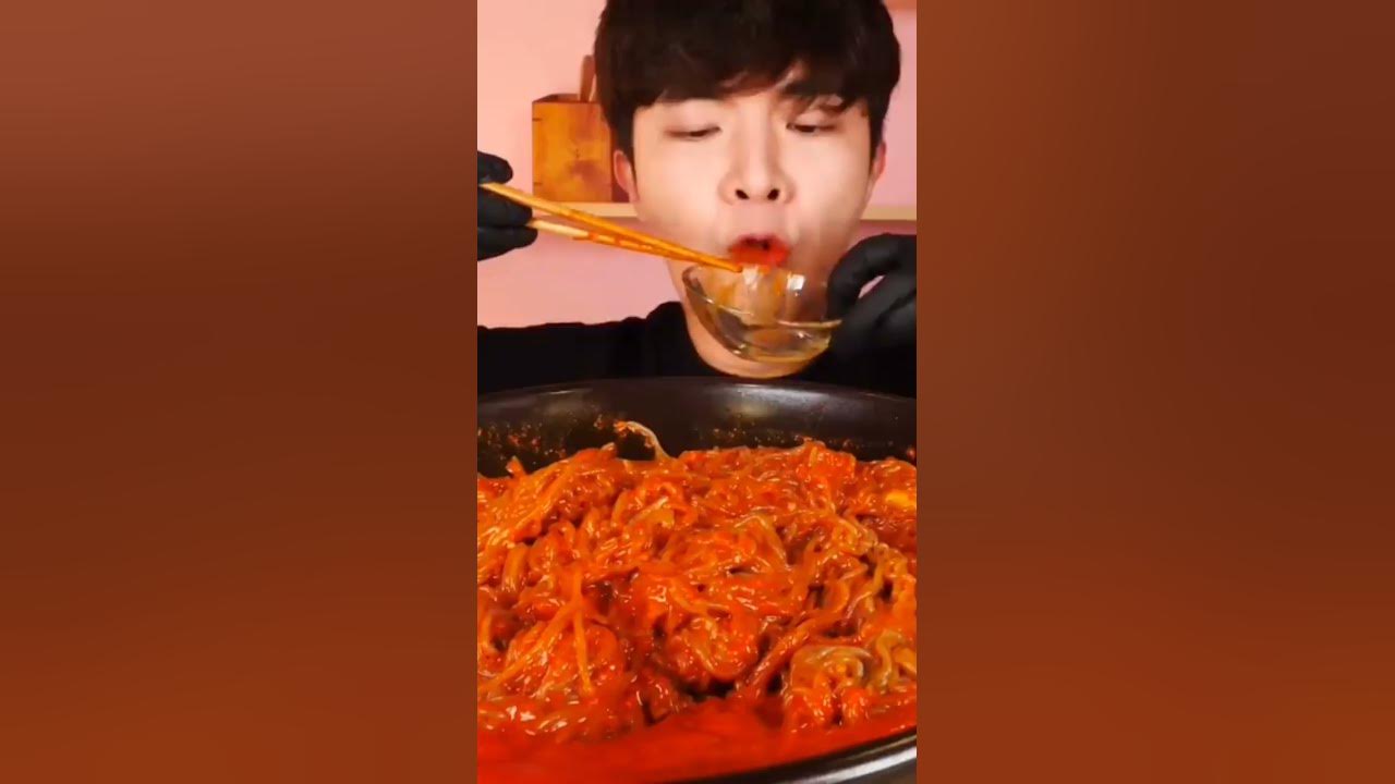 Too Spicy #mukbang mie dingin pedas 🌶🍜 #asmr