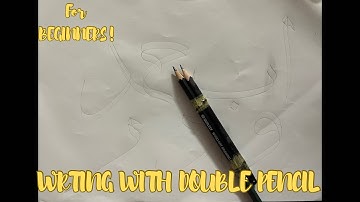 Arabic Calligraphy for beginners, explaining the double pencil method, Some tips and tricks❤️