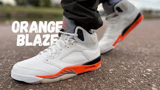 Very Unexpected! Jordan 5 Orange Blaze Review & On Foot