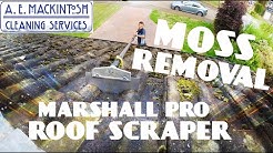 Moss Removal From Roof Tiles Using Marshall Pro Scraper