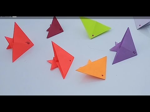 How To Make Paper Fish | Easy DIY Idea | Paper Crafting - YouTube