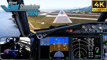 Microsoft Flight Simulator 2024 | Landing Palermo | STUNNING APPROACH! | iFly Boeing 737 MAX 4K