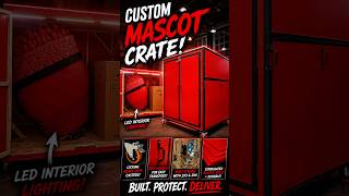 I Built a GIANT Mascot Transport Crate #maker #woodworking #diy #crateopening #mascot