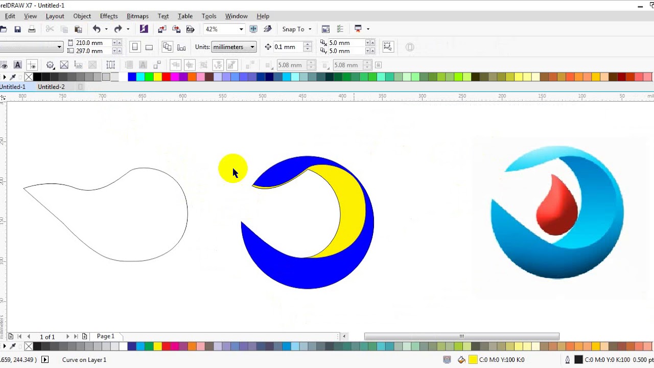 How to Create Professional Logo Design in Corel Draw X7 Tutorial 2017