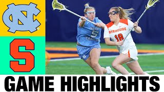 North Carolina vs Syracuse Lacrosse Highlights | SEMIFINAL ACC  Women's Lacrosse CHAMPIONSHIP