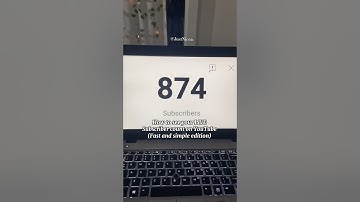 How to see your LIVE subscriber count on YOUTUBE ❤️🤍 #youtubeshorts #live #subscribe #tutorial