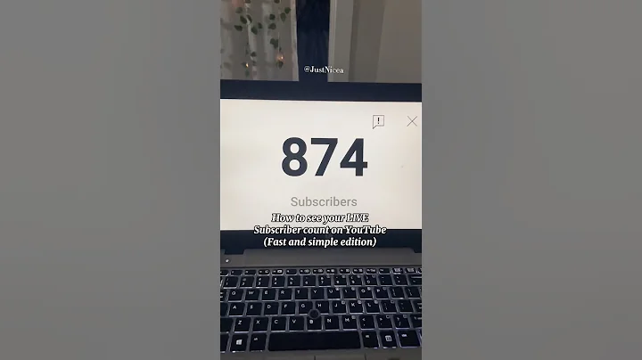 How to see your LIVE subscriber count on YOUTUBE ❤️🤍 #youtubeshorts #live #subscribe #tutorial