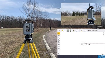 GPS Search for surveying with a Trimble Robotic Total Station