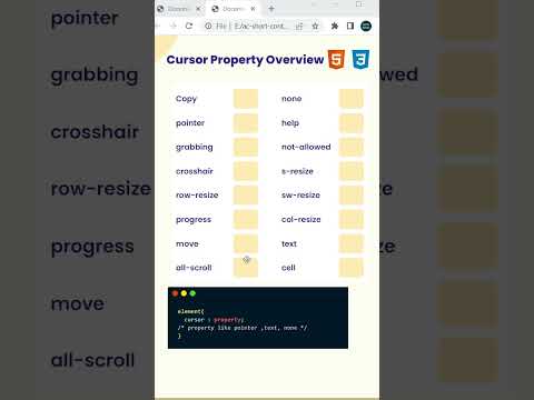 CSS Cursor Property
