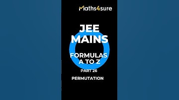 Permutation Formula Trick! Crack Exams (JEE, NDA, CUET)
