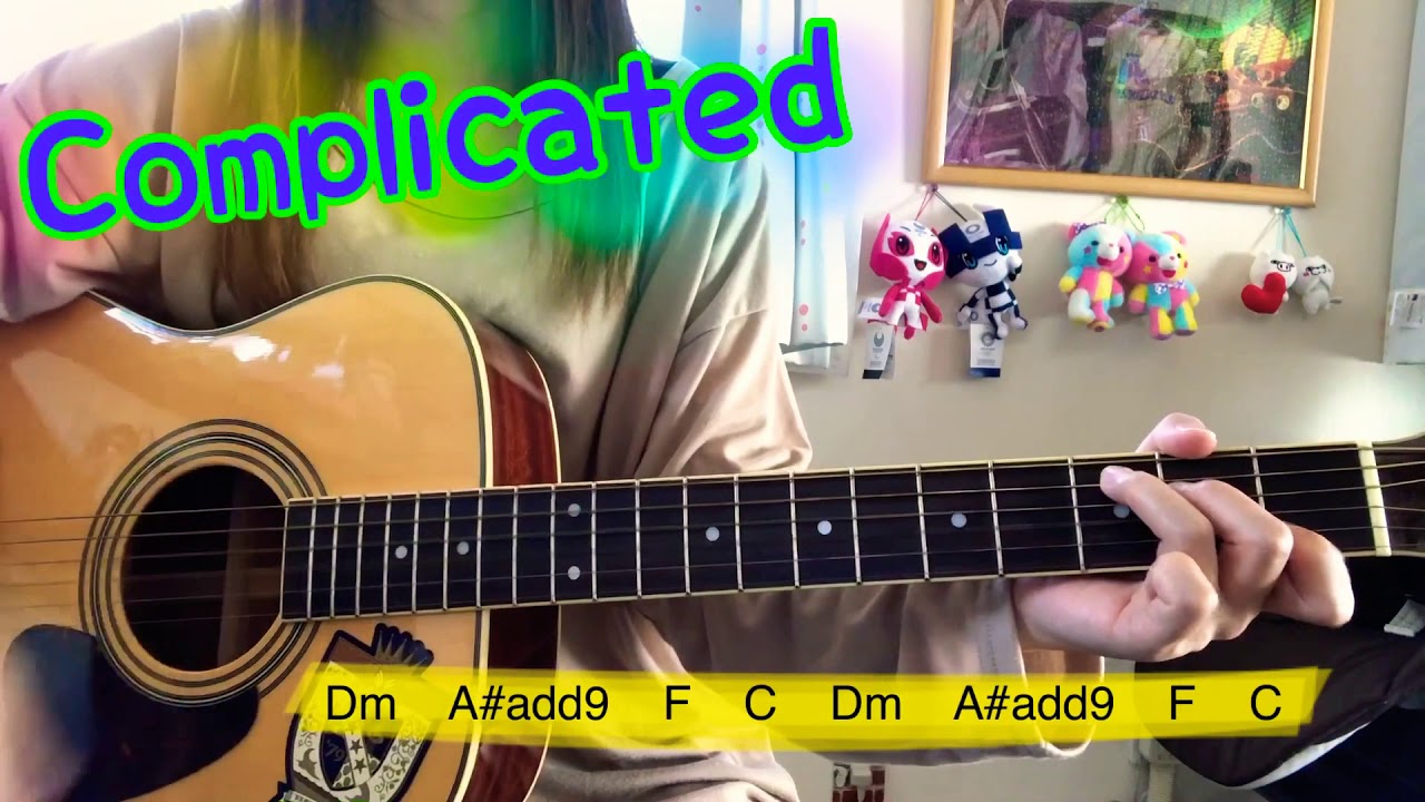 Complicated  Avril Lavigne  弾き語り/cover 原キー　コード付き　chakotan