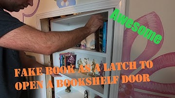 Bookcase Secret Door Book Latch --- Part 3 --- Perfect locking system