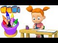 NuNi Art | Puppy drawing and more for kids | coloring videos
