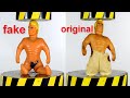 HYDRAULIC PRESS AGAINST STRETCH ARMSTRONG, FAKE AND ORIGINAL