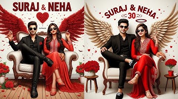 Create 3D Ai Couple Name Photo Editing || Bing AiImage Generator - Ghaus Editz