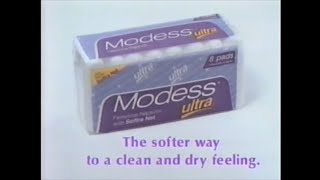 Modess Ultra With Softra Net Tvc 30S 1990S