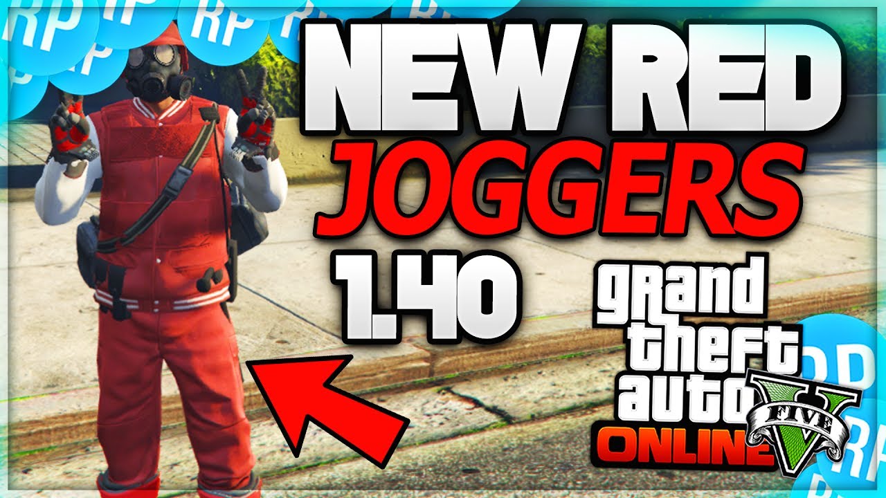 GTA 5 ONLINE RED JOGGERS! HOW TO GET RED JOGGERS! AFTER PATCH 1.40