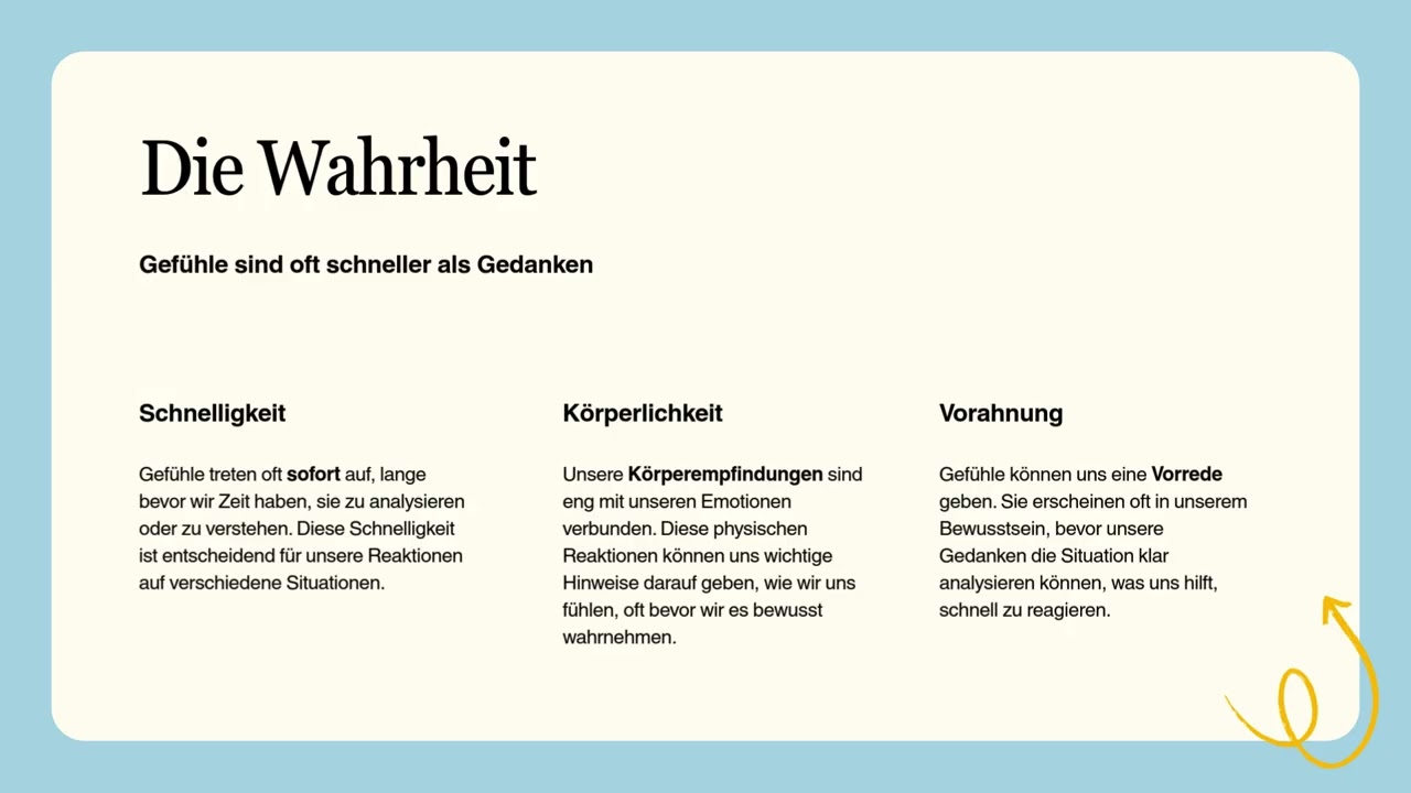 Dein Gefühl weiß oft mehr als dein Verstand