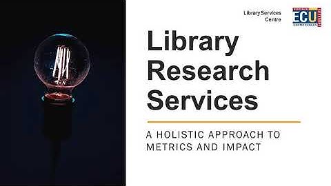 A holistic approach to metrics and impact