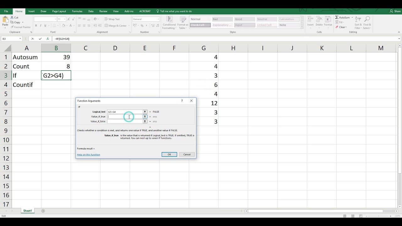 Using Functions in Microsoft Excel - YouTube