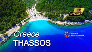 Thassos Greece I Relaxation View From Sky I 4K UHD