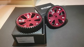 Tomei Mitsubishi Evolution 4-9 adjustable Cam gears unboxing