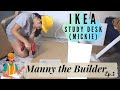 Manny The Builder EP3 || IKEA- MICKIE STUDY DESK WHITE || BUILD IT WITH ME ||