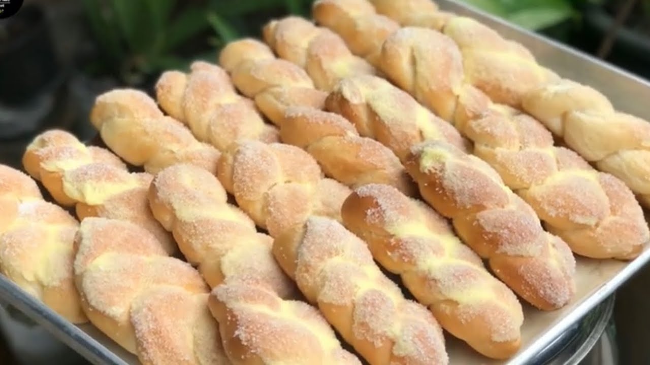 Easy Butter Sugar Bread Recipe🪴 Soft Bread😊ขนมปังเนยน้ำตาล อย่างง่ายๆ