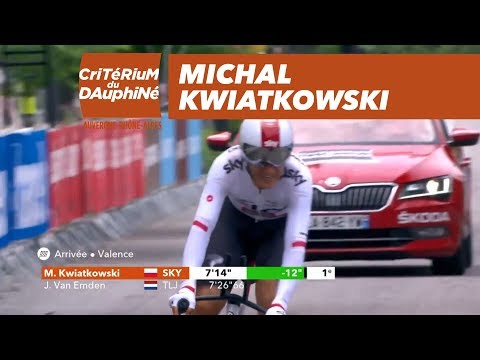 Video: Criterium du Dauphine 2018: Michal Kwiatkowski açılış Prologue'u kazandı