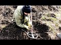 Девушка на шурфе! Новинка 2020. Поиск монет и артефактов.