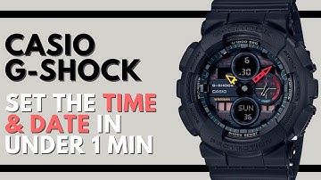 How to Set the Time and Date on a Casio G Shock Watch in Under 1 Minute